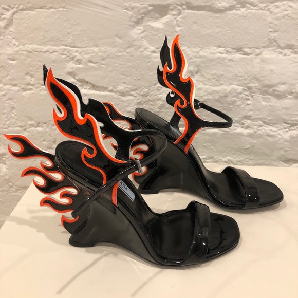 prada fire shoes